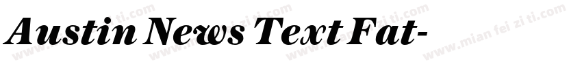 Austin News Text Fat字体转换